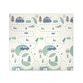 Tappetino da Gioco Termico per Bambini Doppio Lato 180-200 cm Pieghevole FUNNY CITY & STARS